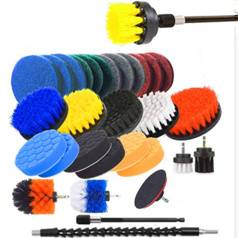 Brosse de nettoyage électrique multifonctionnelle: Perceuse-visseuse pour le polissage du carrelage, de la salle de bain et de la voiture