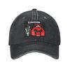 Kyokushi Karate Kumite Scene Denim Fabric Cap Casual Baseball Caps Adjustable Hat Summer Unisex Baseball Hats