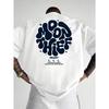 HerrMode Kreativ Designkänsla Rund Bokstavstryck Tryck Sport Fritid Vardag Mångsidig Sommar Kortärmad T-shirt