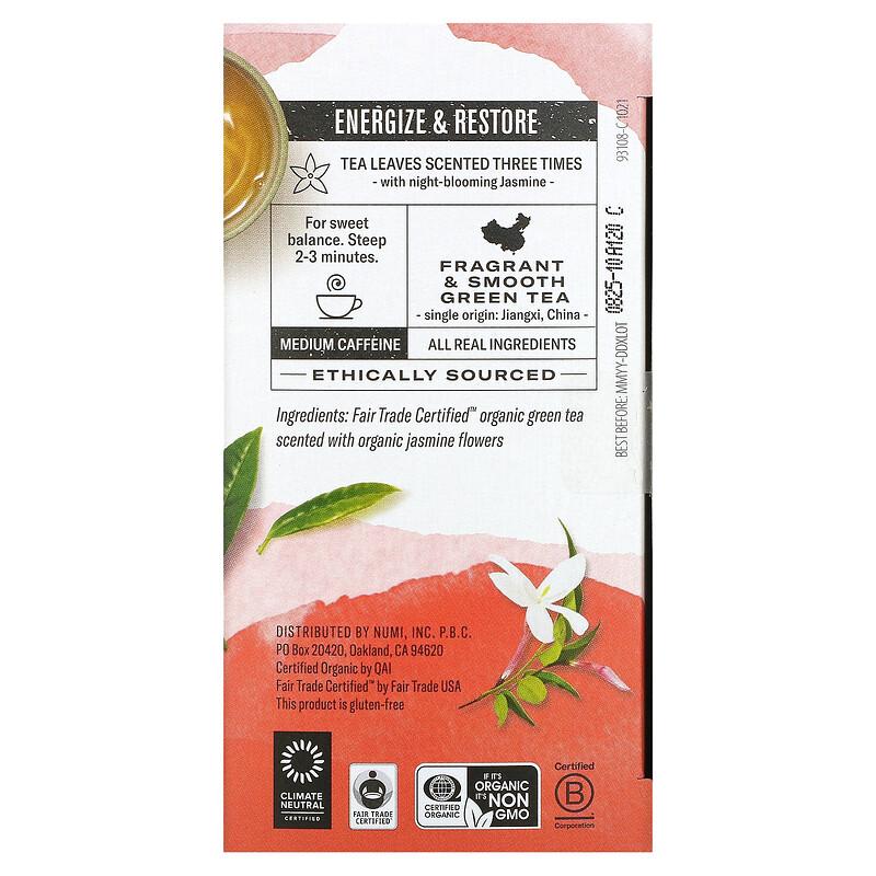 Organic Green Tea, Jasmine Green, 18 Tea Bags, 1.27 oz (36 g)