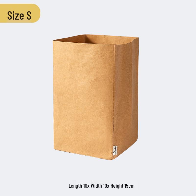 Large Waterproof Washable Kraft Paper Storage Bag for Refrigerator or Desktop Organization, Thickened for Durability, Flower Pot Cover