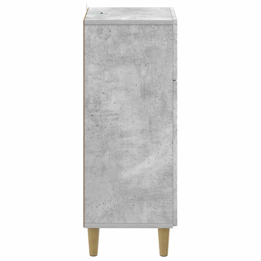 Bathroom Storage Cabinet DELFT Concrete Grey 30 X 31 X 80 Cm