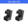 ATX 8Pin 6Pin Female to 8Pin 6Pin Male 180 Degree Angled Power Adapter for Desktop Graphics Video Card GPU