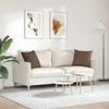 Sofa Cushions 2 Pcs Brown 45 X 45 Cm Fabric