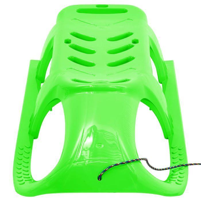 VidaXL Traîneau pour Enfants Luge Glisseur de Neige Ensemble de Jouet d'Extérieur Tout-petit Corde de Traction Vert 93720