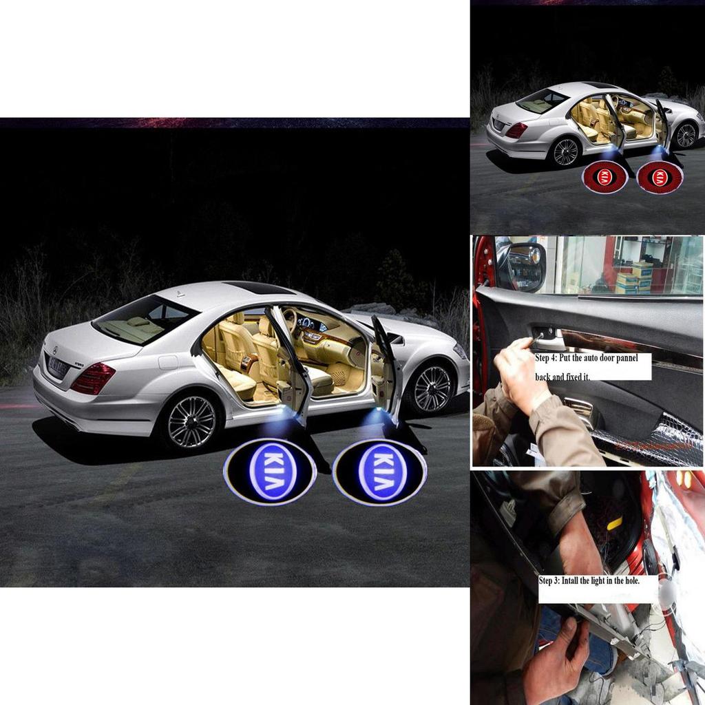 2pcs Auto Logo Door Welcome Light Car Led Laser Projector For Lights