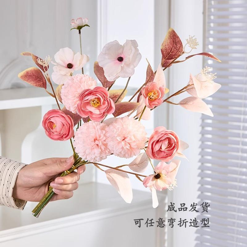 Fake flower simulation flower decoration dining table flower living room flower decoration flower ornament