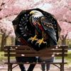1PC Eagle Leaf Automatic Open/Close Umbrella with Windproof, 8-Rib Sturdy Canopy, Durable Ribs, Fashionable Design, Outdoor Accessory, Fun Prin, Holid