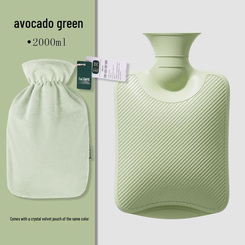 Thickened Cute Plush Hot Water Bottle - Old-Fashioned, Explosion-Proof Design for Warm Feet, Bed Heating, and Hot Compress Therapy