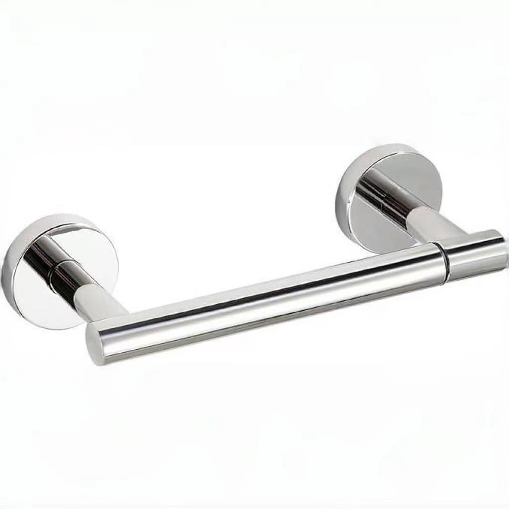 1PC Stainless Steel Rustproof Double Post Pivoting Tissue Roll Holder for Bathroom Toilet Paper Holder Wall Mount