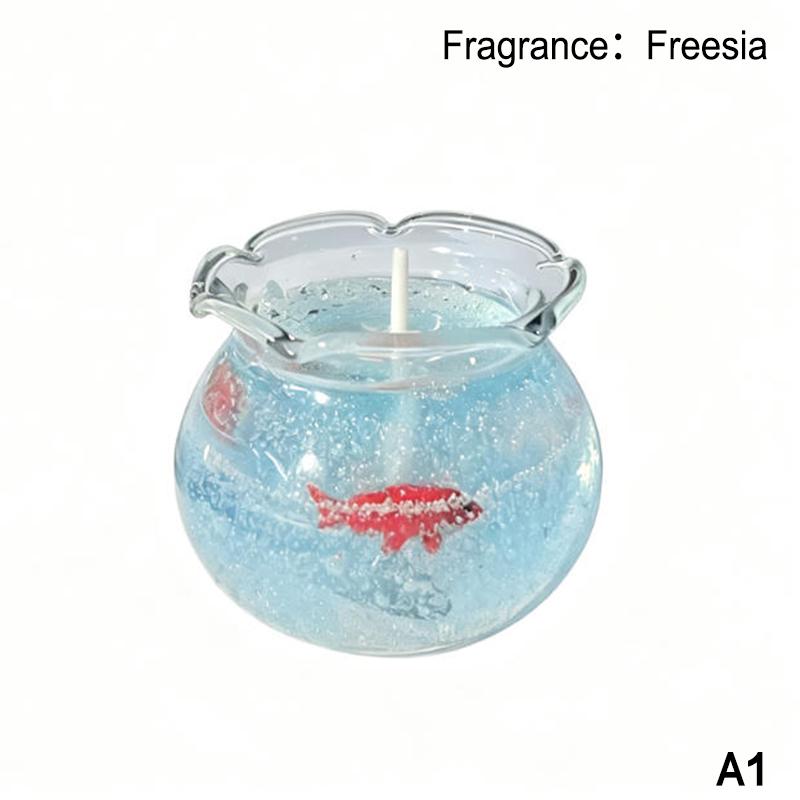 Bubble Fish Tank Aromatherapy Candle Cute Room Decoration Props Birthday Gift Best Friend Gift Christmas Decoration Meditation A1