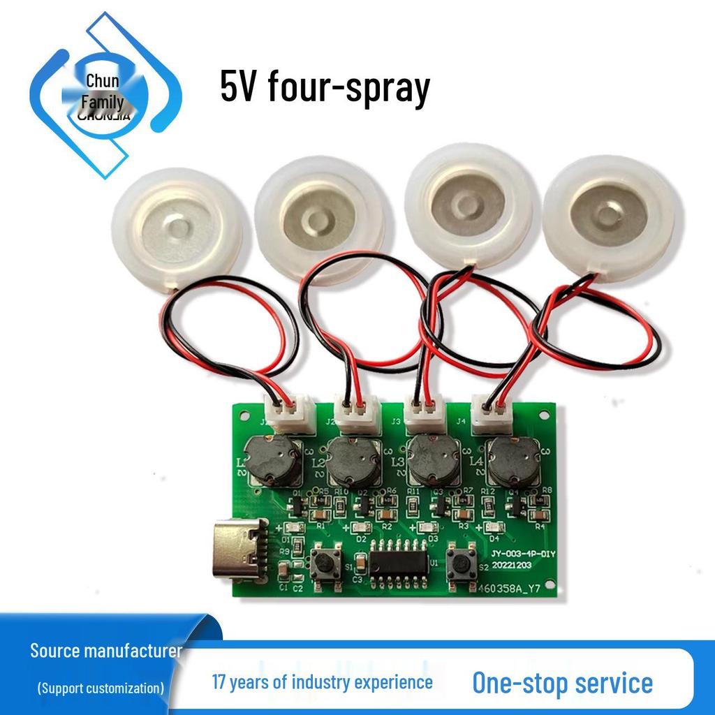 Four-Spray Humidifier Control & Atomizer Driver Module