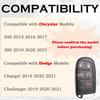 Remote Key Fob Replacement Fits for Chrysler 200 2015-2017 300 Dodge Charger Challenger - Smart Proximity Keyless Entry Remote Control 68155687AB