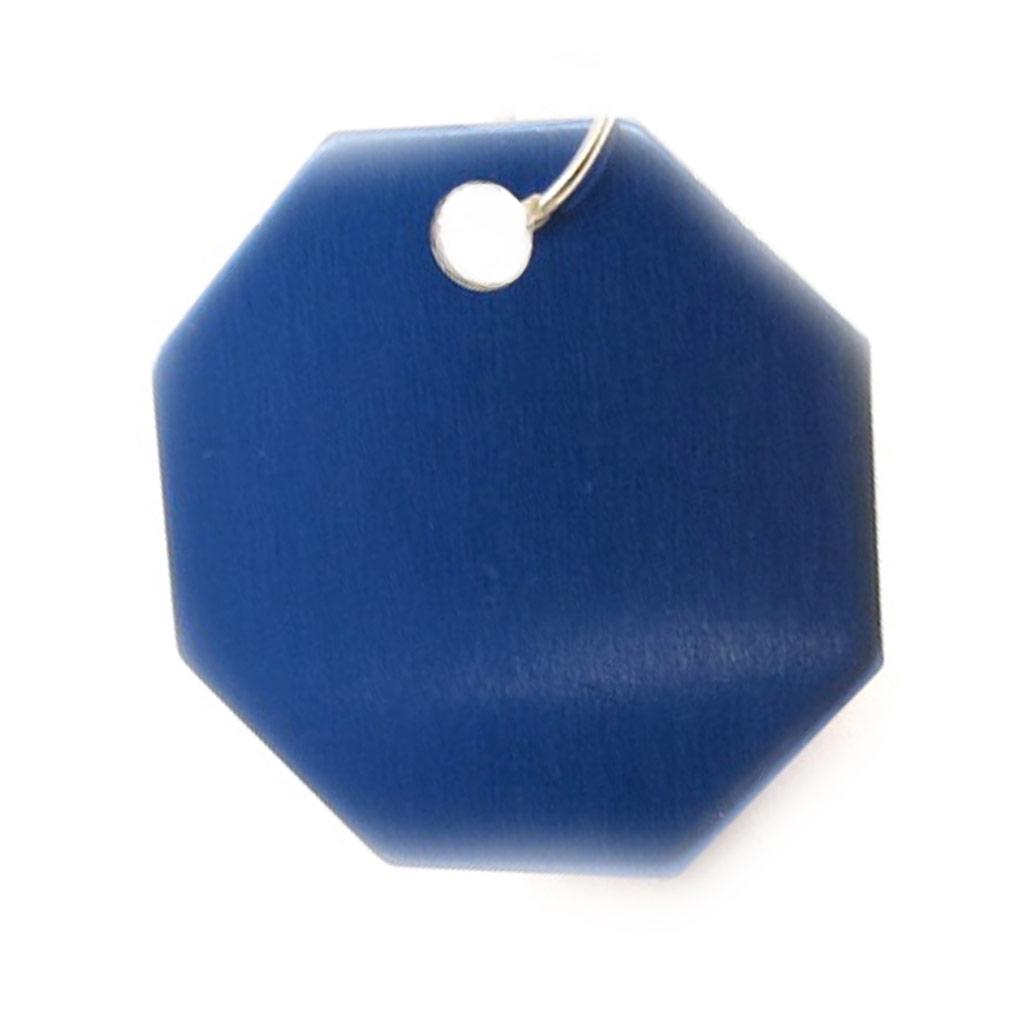 Les Trésors De Lily [C3723] - Animal Medal 'Octagon' Blue