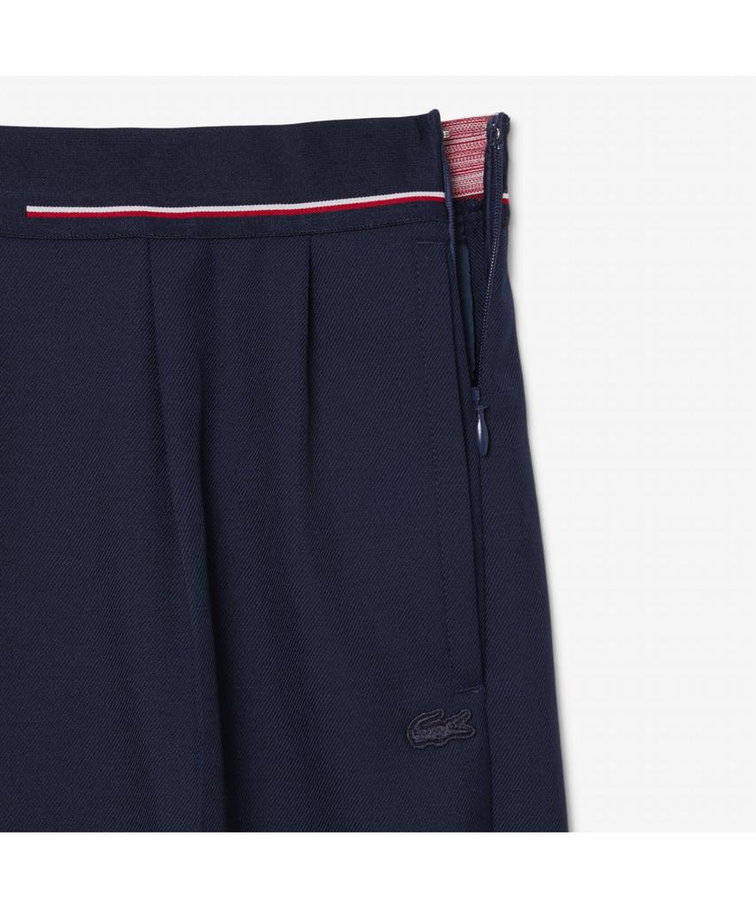 LACOSTE Women'S Logo Elastic Waist Wide Pants Hf8428-55N 166
