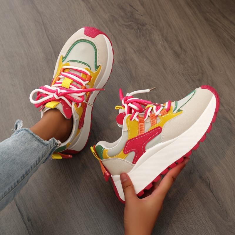 Women Platform Casual Sneakers Anti-slip Outdoor Sneakers Women Trend Flat Breathable Shoes Women Zapatos De Mujer