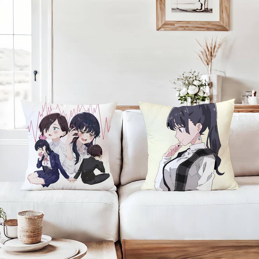Anime The D-Dangers In My H-Heart Pillow Case Office Cushions Suitable For Sofa Car Bedroom Decorative Cushion Cover