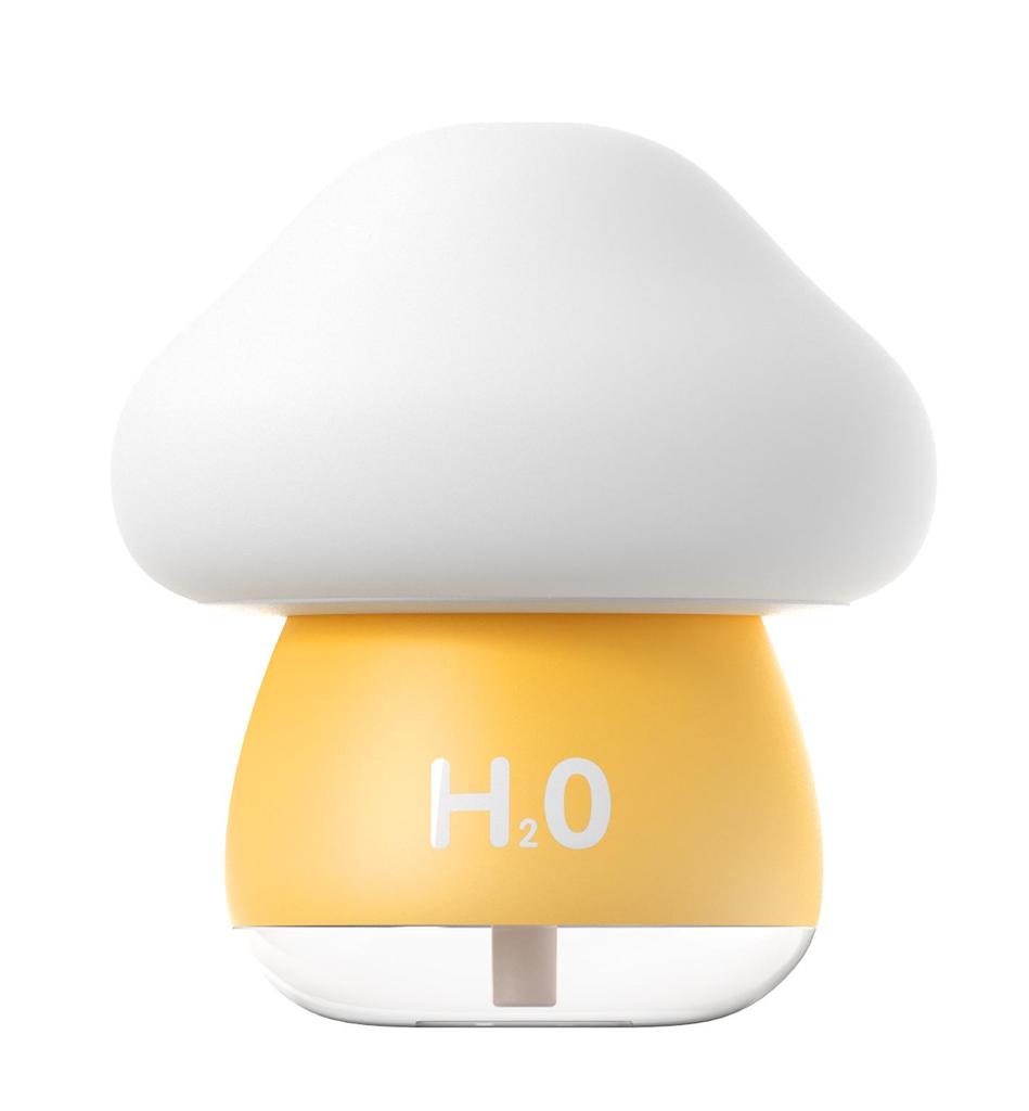 Mushroom USB Tap Light Humidifier with Atmosphere Lamp & Large Mist Output for Home or Office