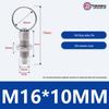 Pull Ring Knob Spring Positioning Lock Pin M6-M16, Self-Locking Set Screw