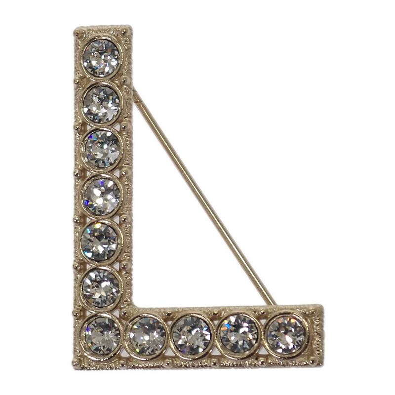 Chanel AB1368 Brooch Gold Metal Women