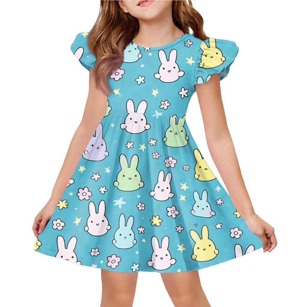 Children's Fashion Casual Flying Sleeve Dress