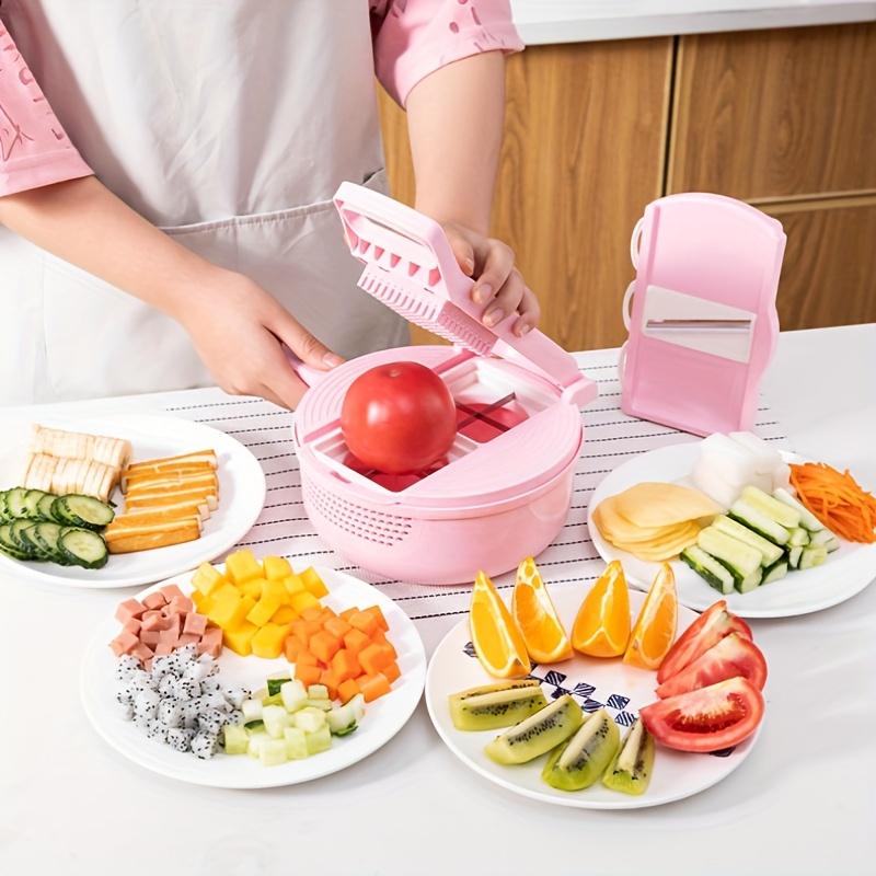7 In 1 Multi-Functional Vegetable Chopper Carrots Potatoes Manually Cut Shred Slicer Radish Grater Kitchen Tools Vegetable Cutter