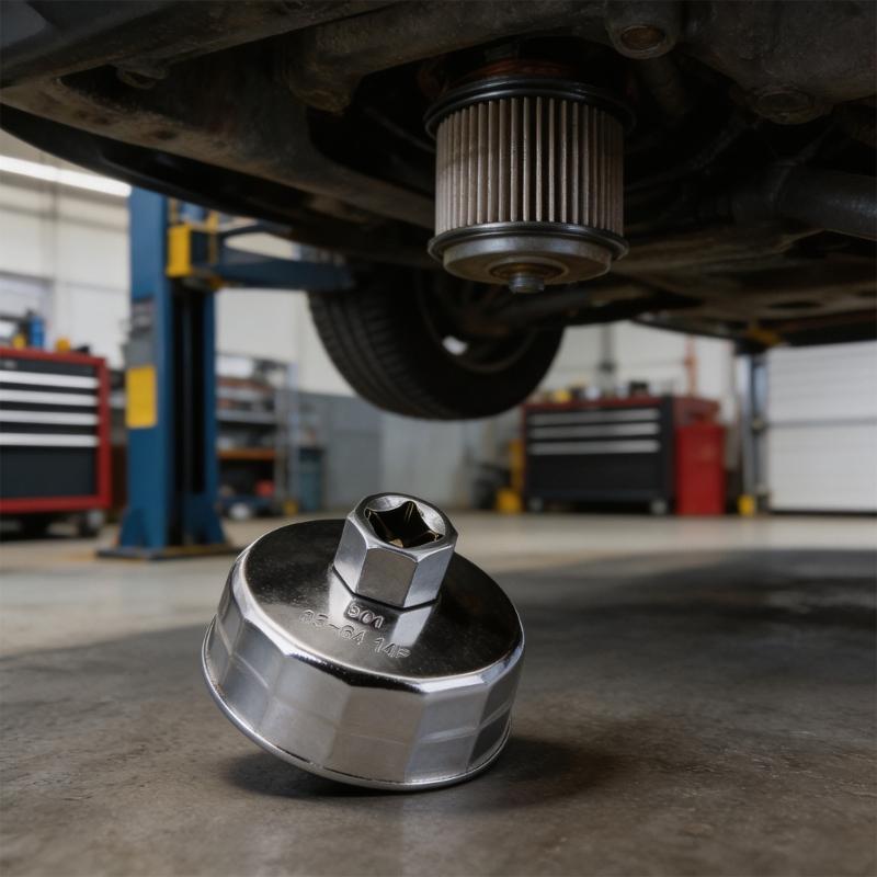 Ölfilterschlüssel 64-65mm Kappenstil Abnehmwerkzeug mit Vierkantantriebskopf für Auto Motorrad Wartung und Werkstattservice