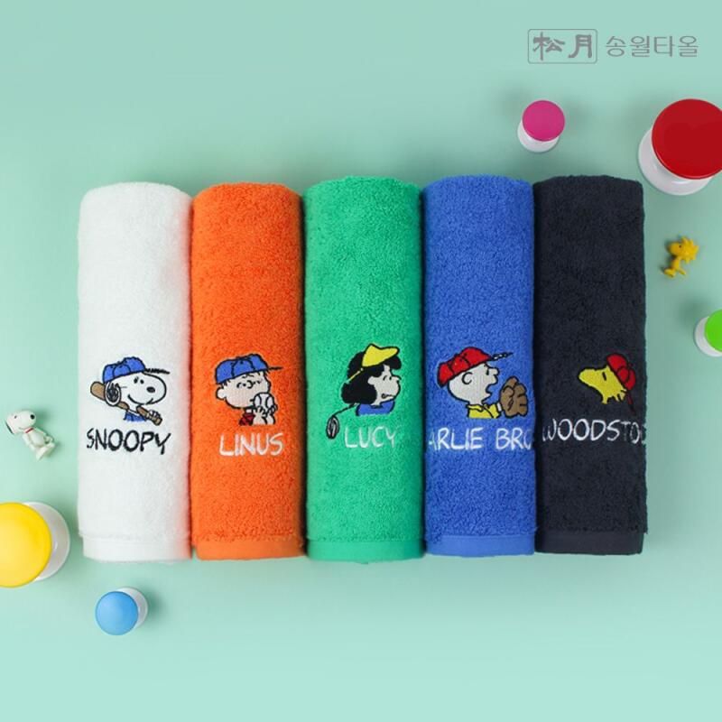 Snoopy Sports 40 Towel, Heavy Duty Towel, 200g x 10 Sheets [WD2DC0C] white