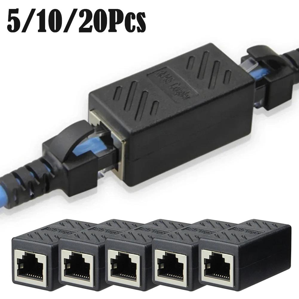 20/10/5Pcs Ethernet Cable Extender,RJ45 Cat 5 Cat 6 Cat6a Coupler, Extender Connector - Ethernet Coupler Female To Female