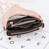 PU Leather Coin Purse Wallet With Card Slots Coin Organizer Change Holder Card Case Leather Zipper Storage Bag