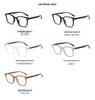 Literary Retro Wood Grain Large Frame Glasses, Anti-Radiation & Blue Light, TR Ultralight, Trendy Unisex High-End M03.