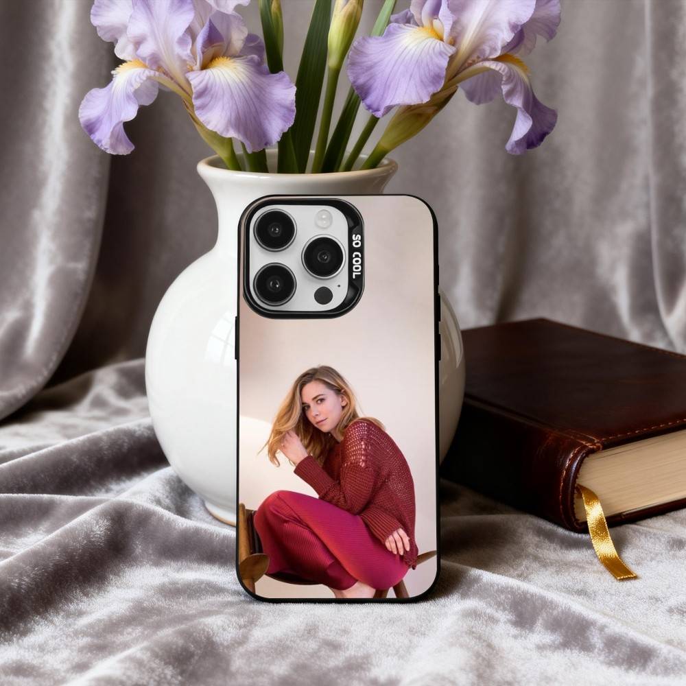 COOL V-Vanessa K-Kirby Actress Phone Case For iPhone17,16,15,14,13,12,11 Plus,Pro Max Candy Silver Plated Inside Cover