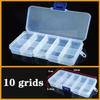 Transparent Plastic Box Screw Compartment Box Jewelry Earring Display Case Container Clear Terminal Organizer Tool Storage Boxes