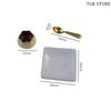 1 Set 1:12 Dollhouse Miniature Fruits Pudding Simulation Food With Spoon Model Toys For Mini Decoration Dollhouse Accessories