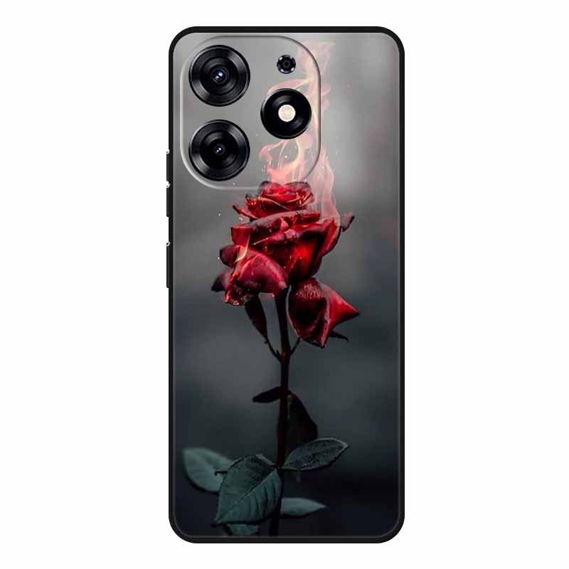 For Tecno Spark 20 Pro Case Wolf Soft Silicone TPU Back Cover Phone Cases For Tecno Spark20 Pro KJ6 Cute Animals Protector Funda