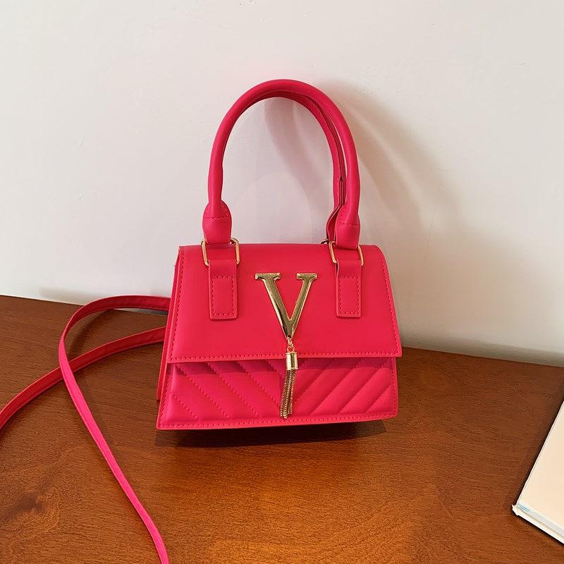 Pu Women's Bag Small Square Bag New Shoulder Bag Simple Handbag Messenger Bag High-end Bag