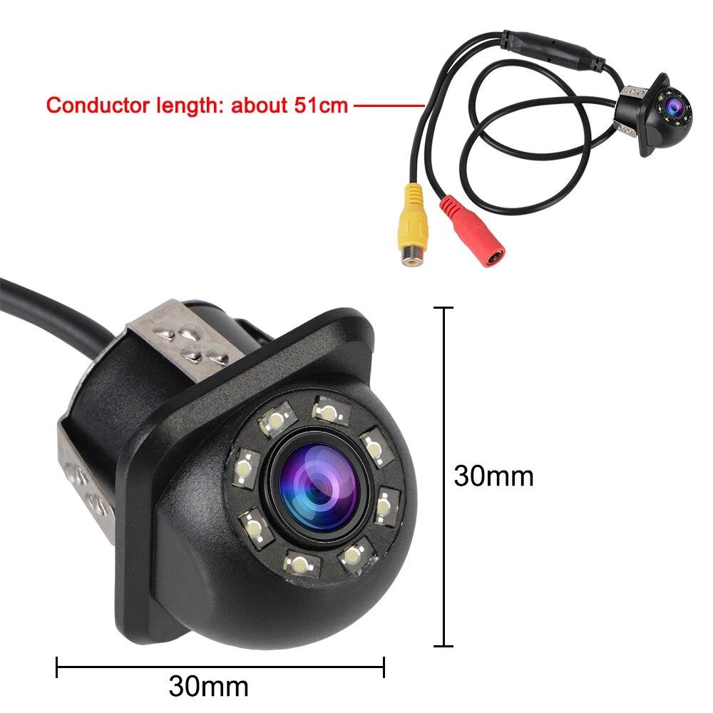 Auto Parking Assistance 170° Car Rear View Camera 8 LED Wide Angle Backup Camera Car Infrared Night Vision Parking Monitoring