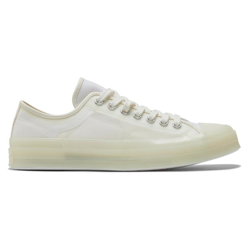 Converse Chuck 70 Comfortable and Versatile Low-Top Canvas Shoes Unisex White