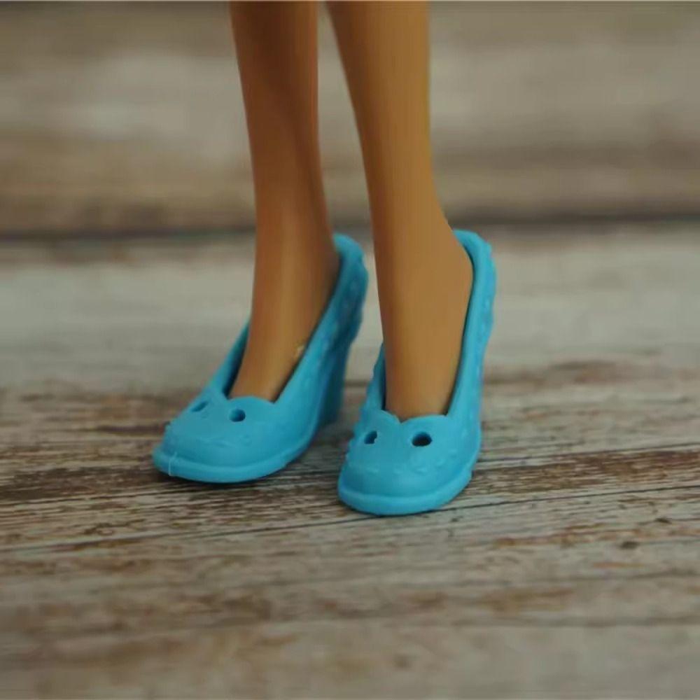 Fashion 30cm Doll Shoes 2.2~2.4cm Length Foot Dolls Accessories Female Doll Boots  Doll Accessories