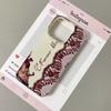 Red Floral Lace Pattern Phone Case For iPhone 17 17Air 16 15 14 13 12 11 Pro Max Y2K Sexy Aesthetics Silicone Soft Cover Funda
