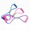 Yoga Gum Fitness Resistance Figure 8 Tubing Bowtie Pilates Tube Chest Expander Rope Workout Muscle Elastic Rubber Accessory