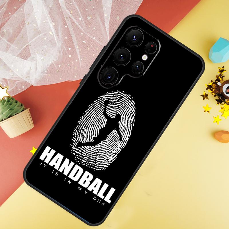 Stylische Handball spielen Hülle Für Samsung Galaxy S24 Ultra S23 S22 Plus S21 S20 FE S8 S9 S10 Note 10 20 Ultra Hülle