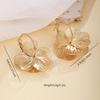 Hot-selling Ring Hollow Flower Shape Earrings, Fashionable Niche Exaggerated Earrings, Creative Temperament Earrings