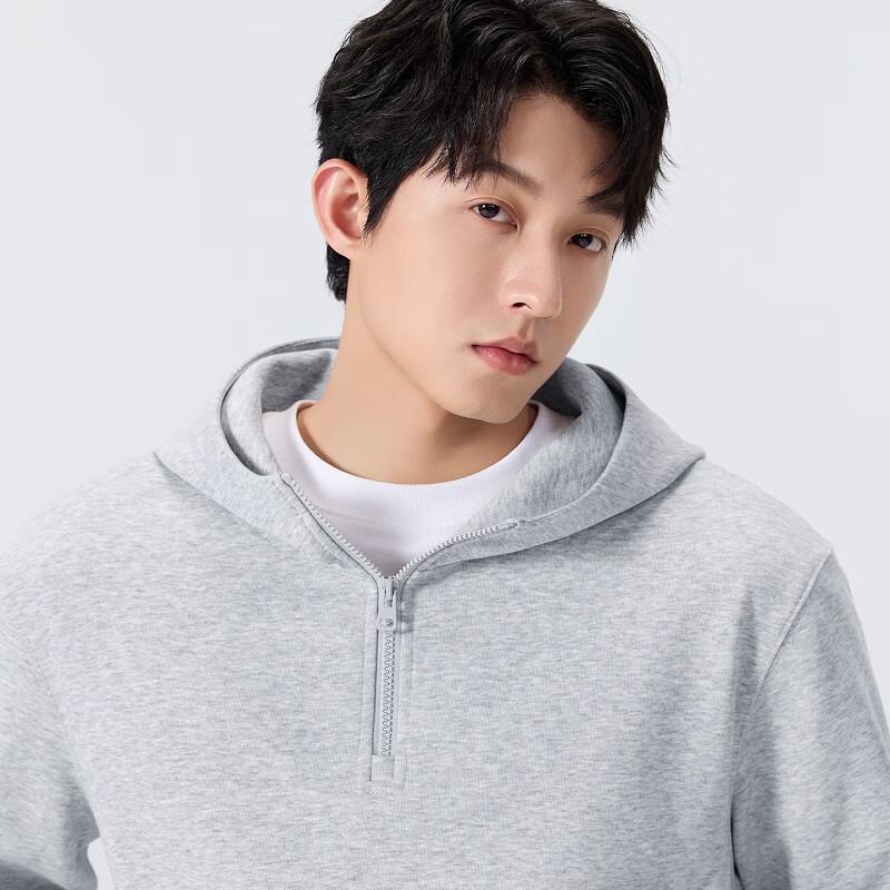 MINISO Men's Half-Zip Hooded Sweatshirt