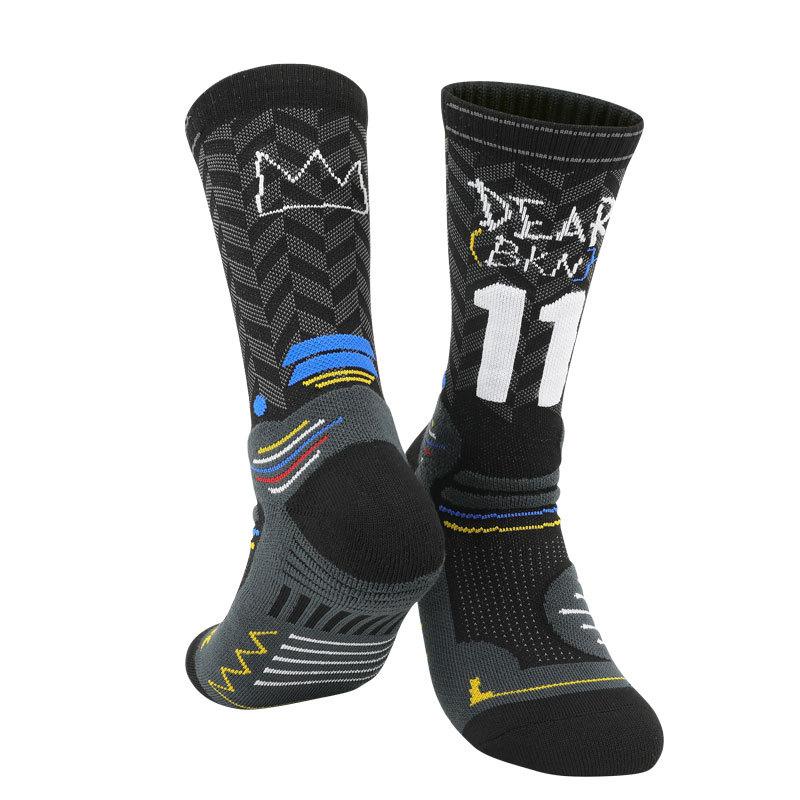 Non-Slip Professional Basketball Socks Men'S Medium Tube American Thickened Towel Bottom Women'S Sweat-Absorbing And Breathable Sports Socks Men'S