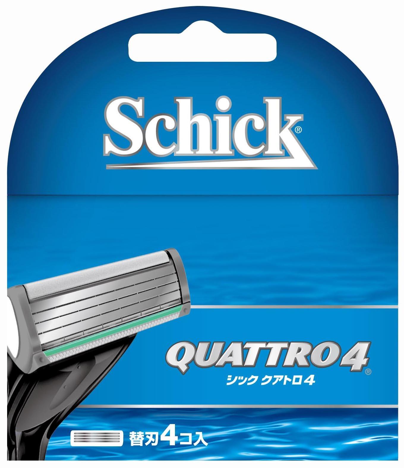 

Schick Quattro 4 запасных лезвия бритвенный станок 4-лезвийный (4 шт)