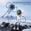 Portable Handheld Fan Dual Modules 199 Level Adjustable Wind Speed Mist Fan With Suction Cup Flexible Legs