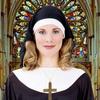 Nun Habits Hat Nun Headpiece Nun Headband Hat for Women Adult Halloween Cosplay Costume Accessory