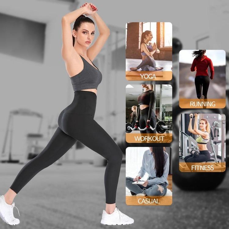 Damer Bantande Thermo Svettbyxor Magkontroll Träningsleggings Kroppsformare Träning Bastu Kompr Byxor