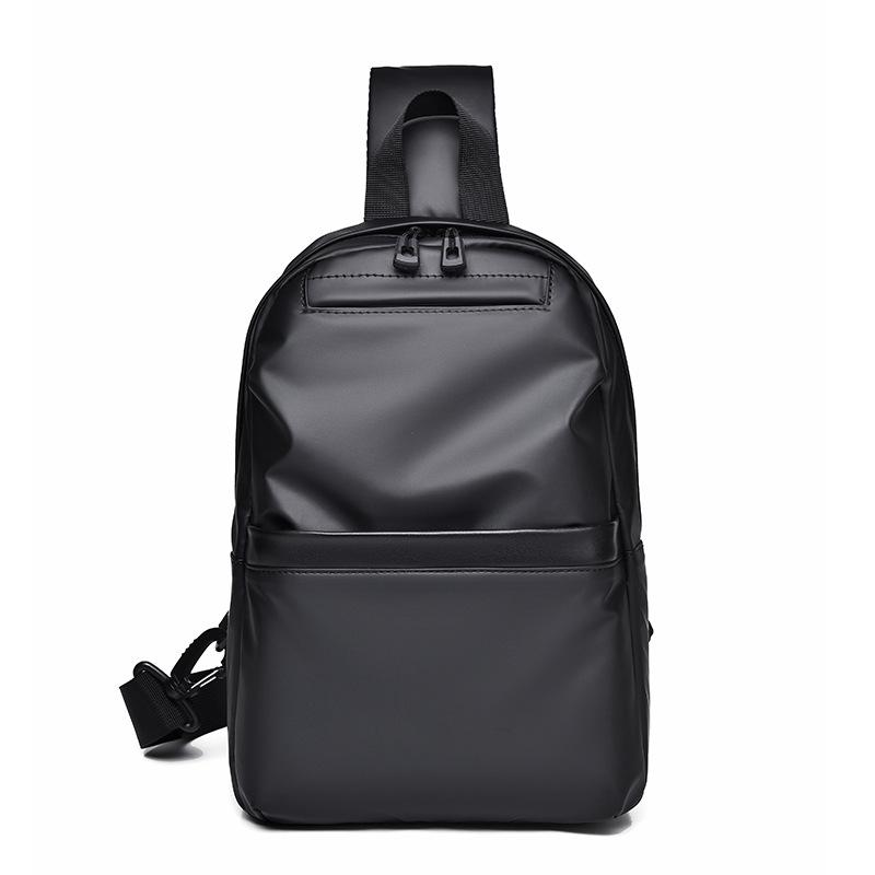 

Spring High-quality Simple Leather Men s Chest Bag Shoulder Bag Diagonal Bag Handbag Handbag чёрный